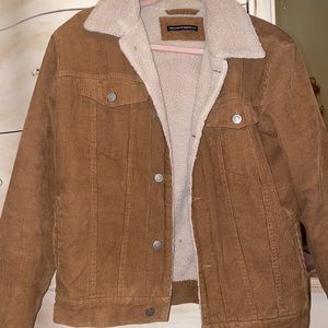 Brandy Melville Sherpa lined corduroy jacket